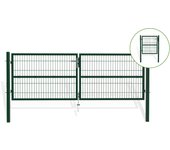 Puerta de malla razo 3m al.100cm + puerta razo 1m al.100cm verde