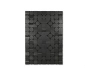 Decoración de pared home esprit negro abstracto moderno 81 x 3,8 x 117 cm