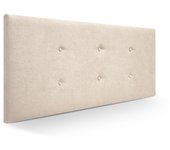 Cabecero bruselas tela cabecero de cama tapizado para camas de 90 y 105 (115 x 57 cm) tela beige sueños zzz