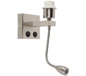 Aplique moderno de acero con brazo flexible - brescia combi