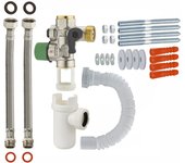 Kit de conexión para calentador de agua con grupo de seguridad antical quick plomberie