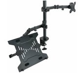 Soporte de mesa orientable/ inclinable tooq db1200tn-b para tv y portátil de 13-32'