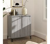 Aparador | aparador de comedor | armario de cocina de madera contrachapada gris sonoma 60x35x70 cm cfw60562