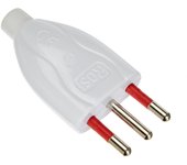 Rosi rs98103 spina mobile 10a, 2p + t, bianco