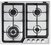 Placa de gas empotrada delonghi if 46 pro n de acero inoxidable con 4 quemadores