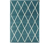Alfombra de pura lana estilo bereber diamond 160x230 cm