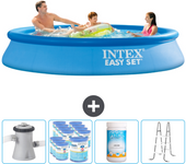 Paquete de piscina - intex - alrededor - 305x305x61 cm + accesorios cb96