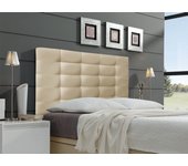 Cabecero cama montana largo tapizado polipiel primera calidad largo dorado 105*125