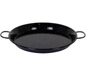 Tradineur - paellera valenciana esmaltada - cocinar arroces - apta para gas, vitrocerámica, cocina eléctrica y lavavajillas - ø 40 cm - color negro