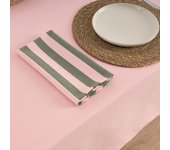 Pack 2 unidades servilletas maglia liso rosa y musgo 45x45