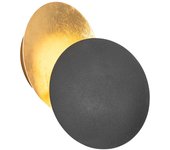 Lámpara de pared inteligente negra con dorado con wifi g9 - sunrise