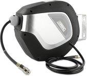 Abac avvolgitubo automatico g-6/10, tubo in pvc da 10 metri, avvolgitubo con alloggiamento girevole a 180°, 2 viti di montaggio incluse, 10 metri, ne