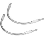 2 piezas de vástago hexagonal de metal flexible con punta de destornillador, varilla de conexión de extensión para taladro eléctrico de 300 mm