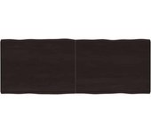 Maison exclusive - tablero mesa madera tratada borde vivo marrón 160x60x(2-6) cm