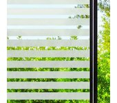 (45 x 200 cm, raya gruesa) película para ventana anti-mirones película de vidrio electrostático película adhesiva para ventana película opaca para