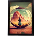 Nacnic poster gran cañón en estilo surrealismo cinematográfico ilustraciones y grabados de historieta abstracta y artística para a3 marco negro