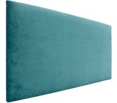 Dhome cabecero de pana liso alta gama moderno cabezal tapizado cama lujo dormitorio acolchado (turquesa, 105x60cm)
