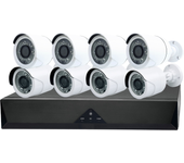 Kit monitoreo 8 cámaras 4mp, visión nocturna, detección rostro/personas, h.265+, almacén local, monitoreo remoto, wi-fi, ethernet