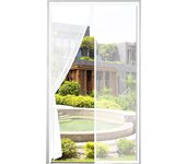 Puerta mosquitera magnética gruesa de 90 x 220 cm, malla muy densa, cortina antimoscas con cinta adhesiva.