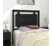 Cabecero de cama，panel de cabecera，decoración de pared madera maciza de pino negro 95,5x4x100 cm cfw74277
