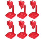 20 comederos de agua para pollos, de plástico pp, portátiles, automáticos, para colgar, p
