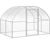 Maison exclusive - gallinero de exterior de acero galvanizado 3x2x2 m