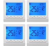 4 termostatos a batería, controlador de calefacción por suelo radiante para calentador de agua de pared, termostato de caldera de gas anticongelante