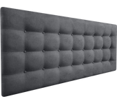 Cabecero cama oslo tapizado en tejido en antimanchas gris marengo 105*70 cm