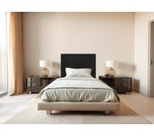 Cabecero tapizado zoe| cabezal acolchado | tapizado en polipiel de alta gama | color negro | medida: 110x110x5cm (cama 105 cm)
