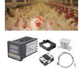 Controlador de temperatura digital, termostato digital para granja, controlador de temperatura pid preciso