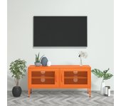 Mueble para tv de acero naranja 105x35x50 cm