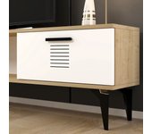 Mueble tv asimo roble zafiro blanco
