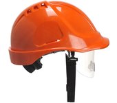Casco ventilado ajustable barboquejo y visor endurance pw55
