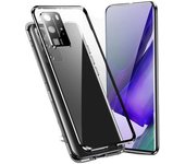 Funda magnética para móvil de doble cara de cristal templado black samsung s22 ultra