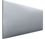 Dhome cabecero de polipiel liso cabeceros cabezal tapizado cama (polipiel plata, 110cm (camas 80/90/105))