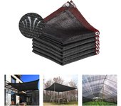 Red anticontaminación negra con protección uv para cenador, jardín, invernadero, exterior 3x8m