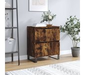 Aparador | aparador de comedor | armario de cocina madera contrachapada color roble ahumado 60x35x70 cm cfw65337
