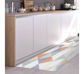 Tapetes de cocina de vinilo antideslizantes madera en color 50x120 cm