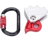 Polea de escalada, dispositivo de agarre de cuerda, 11 x 6,1 cm, resistente, segura y fácil de usar