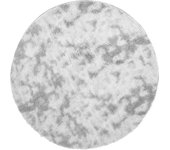 Alfombra de pelo largo navarra gris claro 120x120 cm poliéster