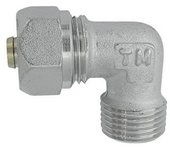 Racor curvo macho tiemme para multicapa 3/4 x 26