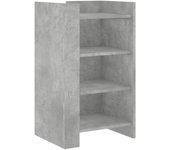 Aparador | aparador de comedor | armario de cocina de madera de ingeniería gris hormigón 45x35x75 cm cfw75780