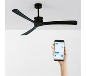 Wind large dc - función verano/invierno - ventilador de techo 40w silencioso xl ø152 cm sin luz con wifi