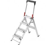 Mini escalera de aluminio st100 topline (3 peldaños) hailo 8883-001