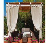 Cortina cenador con lazo 150 x a.270 cm - beige