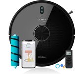 Cecotec robot aspirador y fregasuelos conga 4690 ultra. tecnología láser aspira friega barre y pasa la mopa roomplan sensor óptico app control