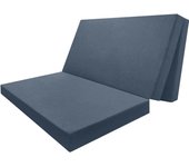 Colchón plegable 80*190 azul colchón camper colchón suelo, colchón furgonetas camper, cama invitados, camión, caravana, camping etc