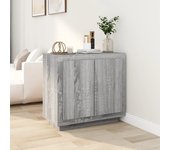 Aparador | aparador de comedor | armario de cocina de madera contrachapada gris sonoma 80x40x75 cm cfw40471