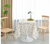 Mantel anti-nódoa con estampado de mariposas cuadrado 140*180cm