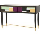 Consola espejo madera ponder 120x42x76 cm